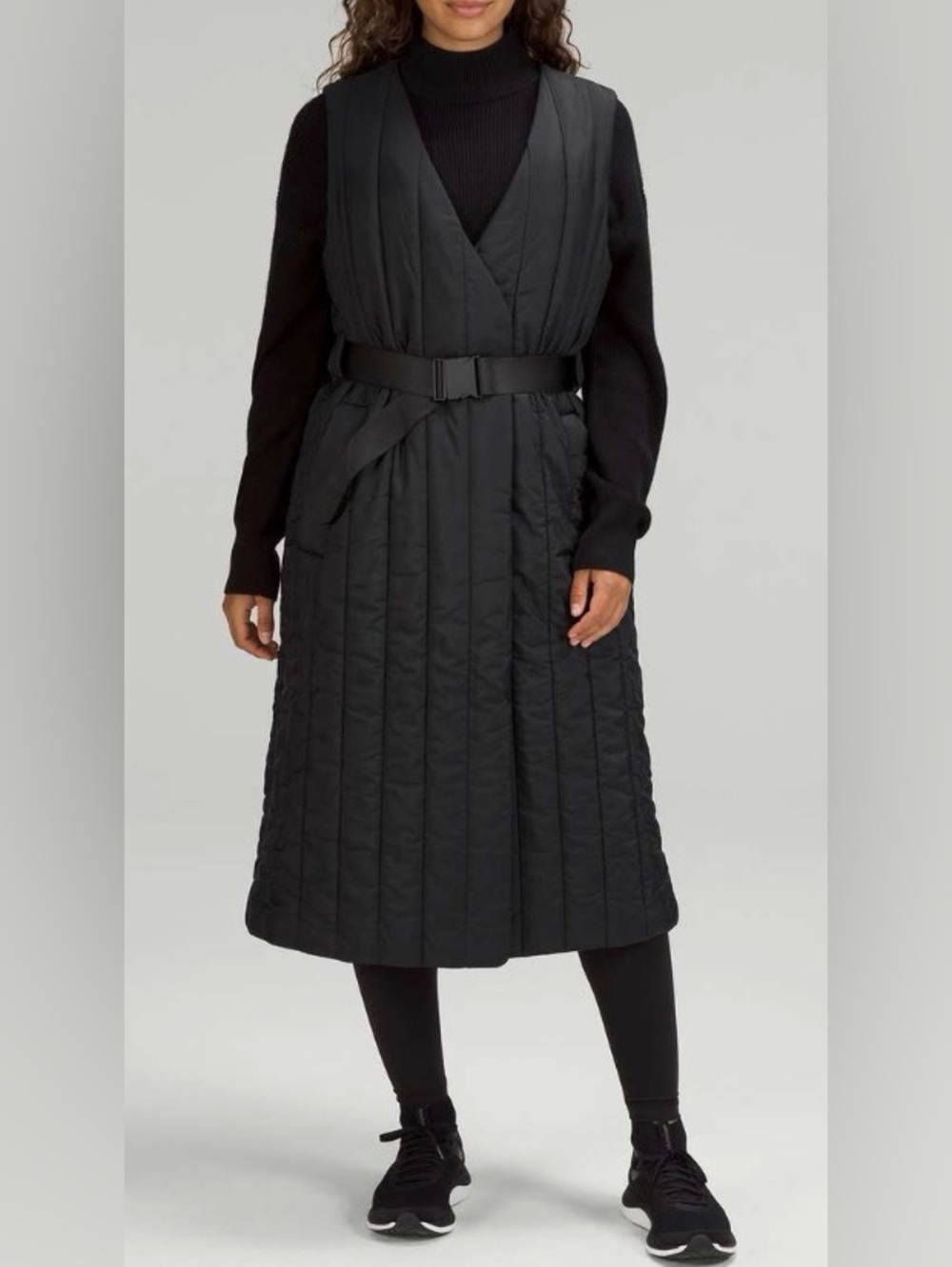 NWOT New Lululemon Belted Long Insulated Jacket Black